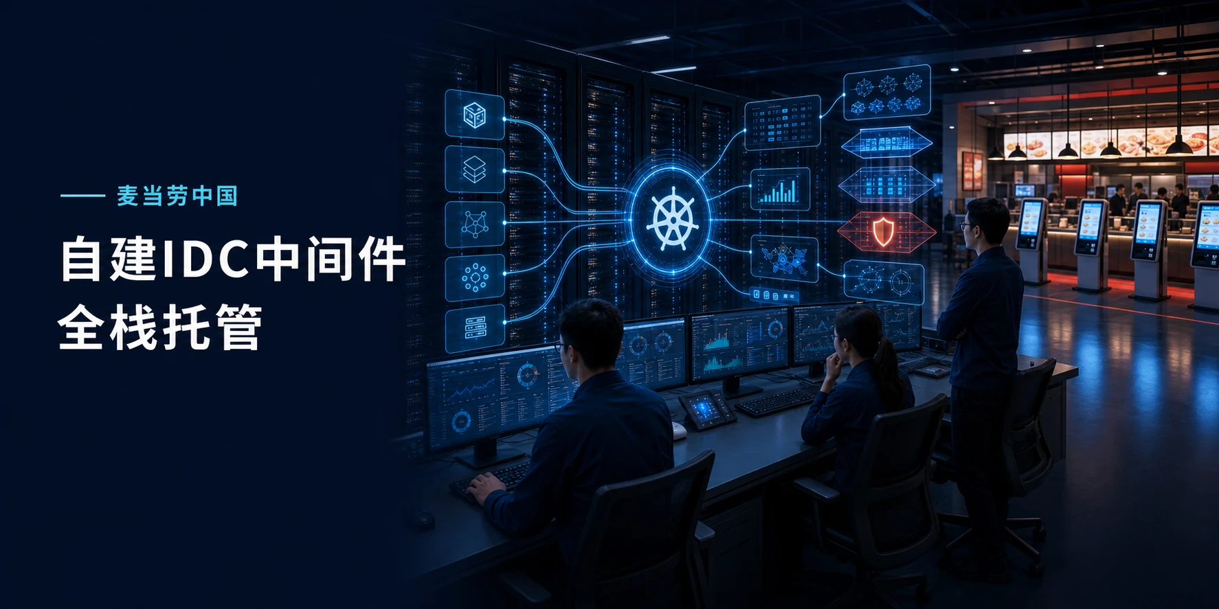 麦当劳中国自建IDC中间件全栈托管
