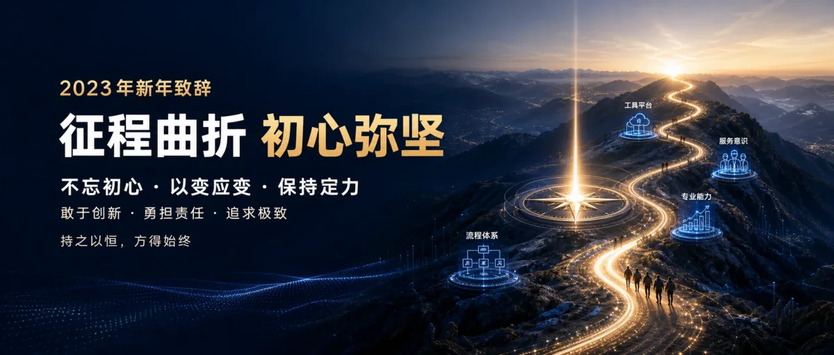 2023年新年致辞 - 征程曲折 初心弥坚
